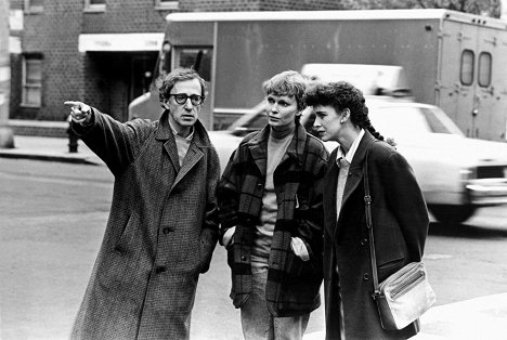 Woody Allen, Mia Farrow, Judy Davis - Maridos y mujeres - Del rodaje