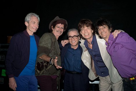 Charlie Watts, Keith Richards, Martin Scorsese, Mick Jagger, Ronnie Wood - Shine a Light - Werbefoto