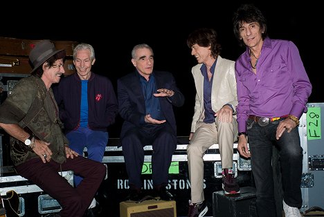 Keith Richards, Charlie Watts, Martin Scorsese, Mick Jagger, Ronnie Wood - Shine a Light - Werbefoto