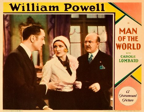 William Powell, Carole Lombard, Guy Kibbee - Man of the World - Lobby karty