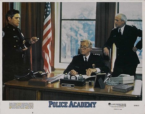 G. W. Bailey, George Gaynes, George R. Robertson - Police Academy - Lobbykaarten