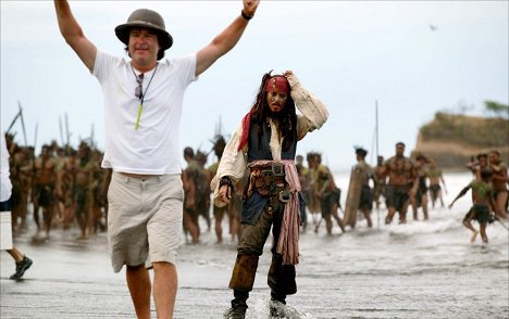 Gore Verbinski, Johnny Depp - Pirates of the Caribbean - Fluch der Karibik 2 - Dreharbeiten