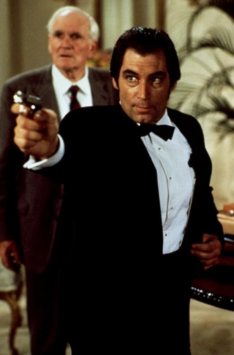 Desmond Llewelyn, Timothy Dalton - James Bond 007 - Lizenz zum Töten - Filmfotos