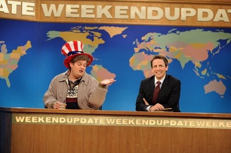 Bobby Moynihan, Seth Meyers - Saturday Night Live - Van film