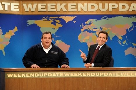 Chris Christie, Seth Meyers - Saturday Night Live - Van film