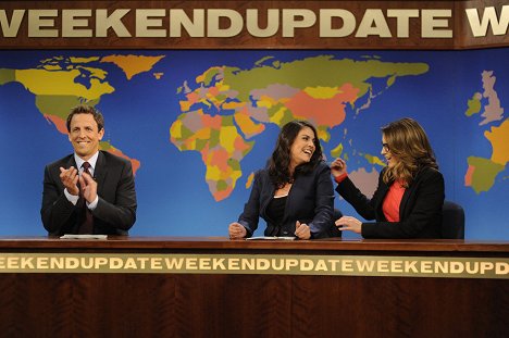 Seth Meyers, Cecily Strong, Tina Fey - Saturday Night Live - Van film
