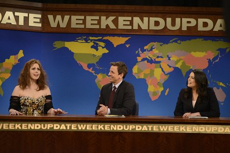 Vanessa Bayer, Seth Meyers, Cecily Strong - Saturday Night Live - Photos
