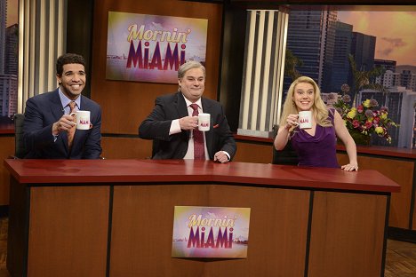 Drake, Bobby Moynihan, Kate McKinnon - Saturday Night Live - Filmfotos