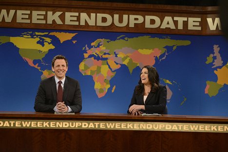Seth Meyers, Cecily Strong - Saturday Night Live - Photos