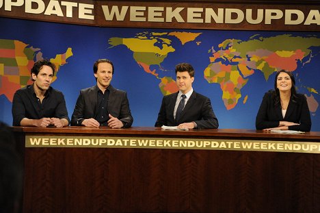 Paul Rudd, Andy Samberg, Colin Jost, Cecily Strong - Saturday Night Live - Photos