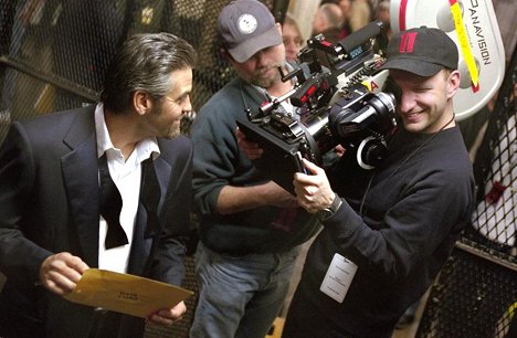 George Clooney, Steven Soderbergh - Ocean's Eleven - Dreharbeiten