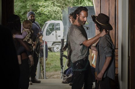 Chad L. Coleman, Norman Reedus, Andrew Lincoln, Chandler Riggs - The Walking Dead - Zug um Zug - Filmfotos