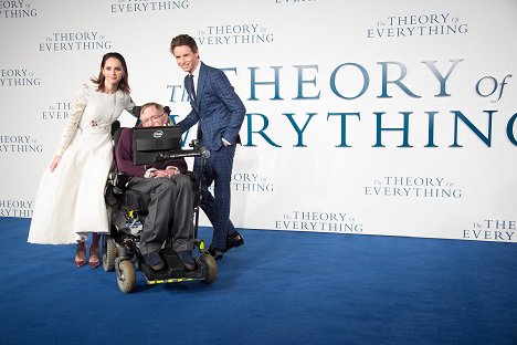 Felicity Jones, Stephen Hawking, Eddie Redmayne - A Teoria de Tudo - De eventos