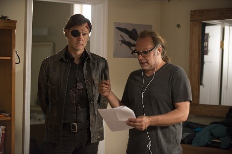 David Morrissey, Greg Nicotero - The Walking Dead - Der hohe Preis fürs Leben - Dreharbeiten