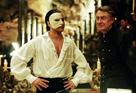 Gerard Butler, Joel Schumacher - Le Fantôme de l'Opéra - Tournage
