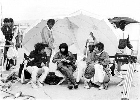 Dustin Hoffman, Isabelle Adjani, Warren Beatty - Ishtar - Forgatási fotók