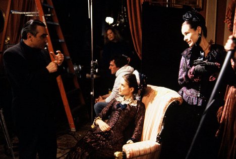 Martin Scorsese, Winona Ryder, Geraldine Chaplin - The Age of Innocence - Van de set