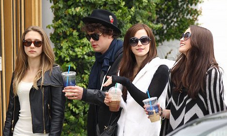 Taissa Farmiga, Israel Broussard, Emma Watson, Katie Chang - The Bling Ring - Dreharbeiten
