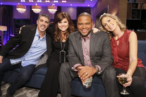 Gary Dell'Abate, Tiffani Thiessen, Anthony Anderson - Hollywood Game Night - Tournage