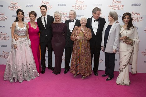 Celia Imrie, Diana Hardcastle, Ronald Pickup, Judi Dench, John Madden, Maggie Smith, Lillete Dubey - The Second Best Exotic Marigold Hotel - Events