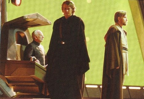 Ian McDiarmid, Hayden Christensen, Ewan McGregor - Star Wars: A Sith-ek bosszúja - Forgatási fotók