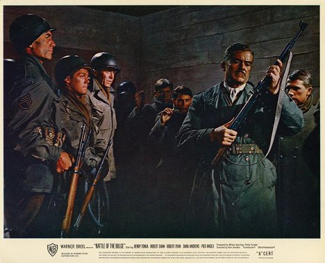 George Montgomery, James MacArthur, Henry Fonda, Dana Andrews - Die letzte Schlacht - Lobbykarten