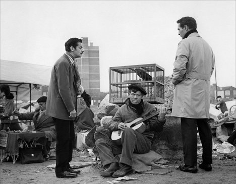 Serge Reggiani, Roger Blin, Paul Newman - Pariisin Rytmiä - Kuvat elokuvasta