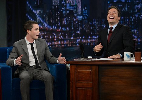 Logan Lerman, Jimmy Fallon - Late Night with Jimmy Fallon - De la película