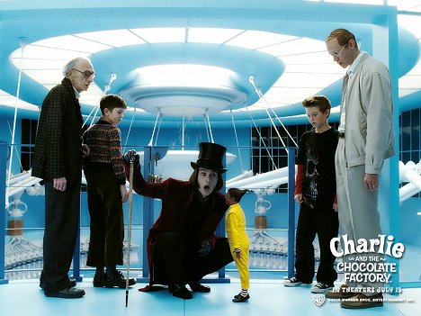 Freddie Highmore, Johnny Depp - Charlie e a Fábrica de Chocolate - Cartões lobby