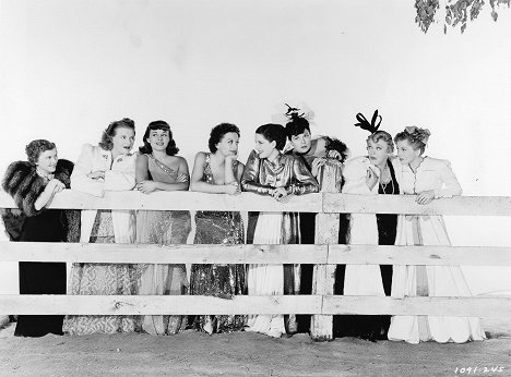Paulette Goddard, Joan Crawford, Norma Shearer, Rosalind Russell, Mary Boland, Joan Fontaine - The Women - Promokuvat