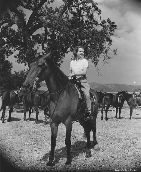 Betty Field - De ratones y hombres - Del rodaje