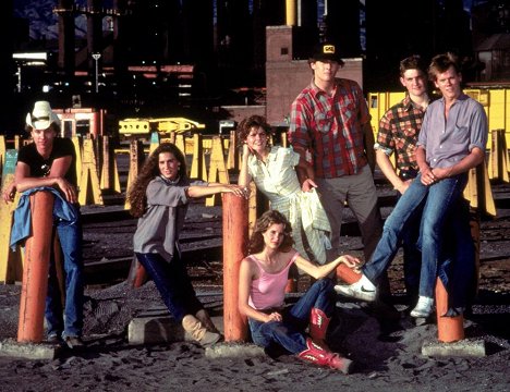 Brian Wimmer, Sarah Jessica Parker, Lori Singer, John Laughlin, Chris Penn, Kevin Bacon - Footloose - A Música Está do teu Lado - Promo