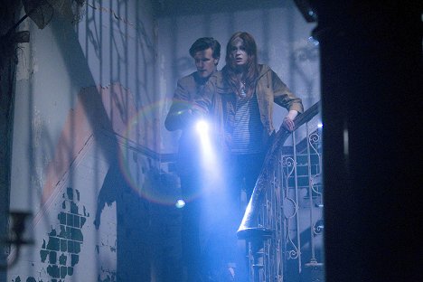 Matt Smith, Karen Gillan - Doctor Who - The Angels Take Manhattan - Van film