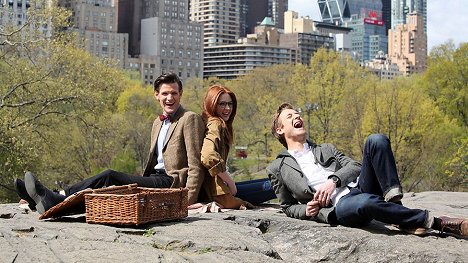 Matt Smith, Karen Gillan, Arthur Darvill - Doctor Who - The Angels Take Manhattan - Making of