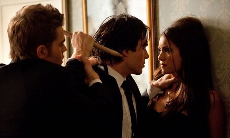 Paul Wesley, Ian Somerhalder, Nina Dobrev - The Vampire Diaries - Maskenball - Filmfotos