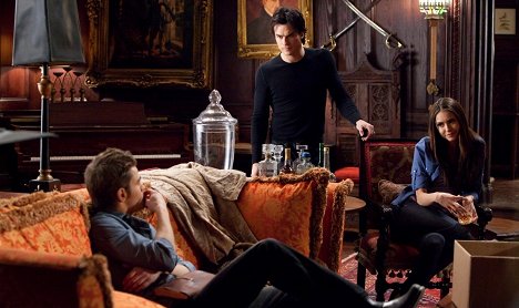 Paul Wesley, Ian Somerhalder, Nina Dobrev - Crónicas vampíricas - The House Guest - De la película