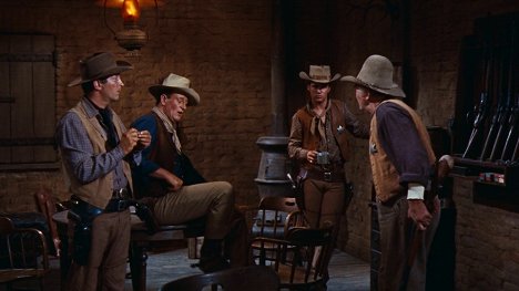 Dean Martin, John Wayne, Ricky Nelson, Walter Brennan - Rio Bravo - Filmfotos