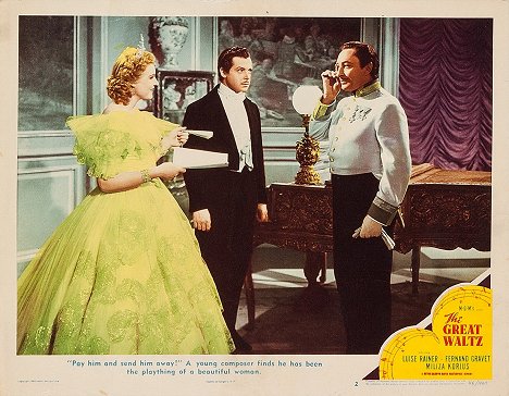 Miliza Korjus, Fernand Gravey, Lionel Atwill - The Great Waltz - Cartes de lobby