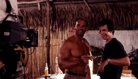 Arnold Schwarzenegger, John McTiernan - Depredador - Del rodaje
