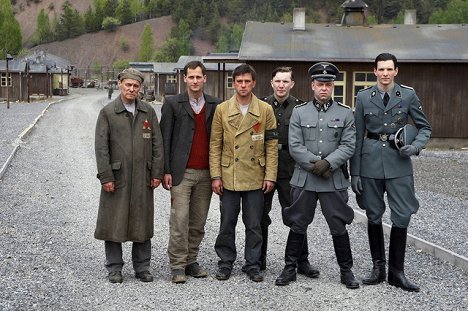 Florian Stetter, Peter Schneider, Leonard Carow, Sabin Tambrea - L'Enfant de Buchenwald - Tournage