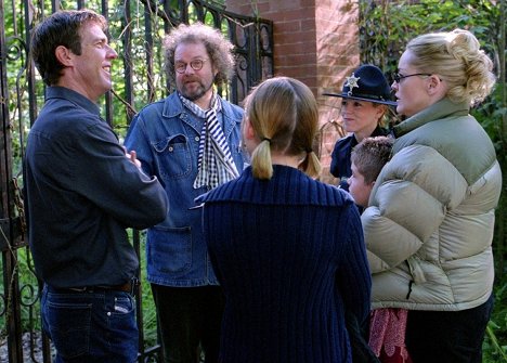 Dennis Quaid, Mike Figgis, Sharon Stone - La casa - Del rodaje
