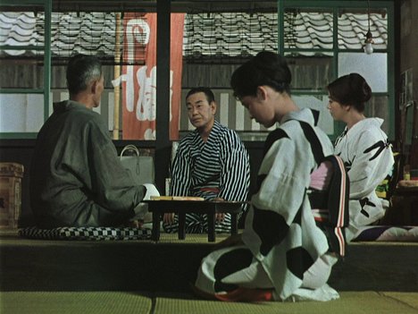 中村鴈治郎, Ayako Wakao, Machiko Kyō - Herbes flottantes - Film