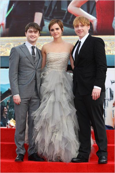 Daniel Radcliffe, Emma Watson, Rupert Grint - Harry Potter a Relikvie smrti - část 2 - Z akcí