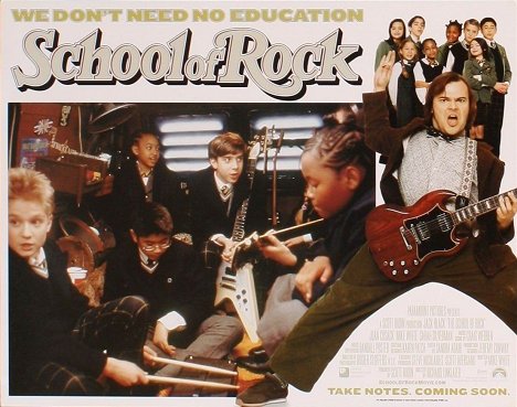 Kevin Alexander Clark, Aleisha Allen, Robert Tsai, Joey Gaydos Jr., Maryam Hassan - The School of Rock - Lobbykaarten