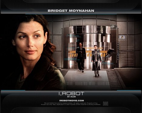 Will Smith, Bridget Moynahan - I, Robot - Cartes de lobby