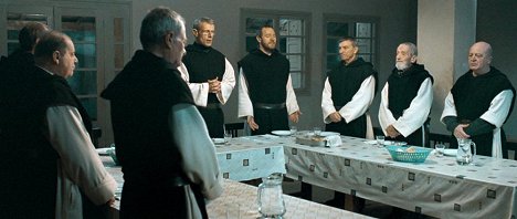 Lambert Wilson, Olivier Rabourdin, Loïc Pichon, Jacques Herlin, Jean-Marie Frin - De dioses y hombres - De la película
