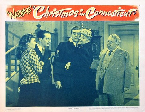 Barbara Stanwyck, Reginald Gardiner, Dennis Morgan, Joyce Compton, S.Z. Sakall - Christmas in Connecticut - Lobby Cards