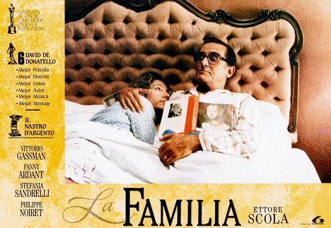 Stefania Sandrelli, Vittorio Gassman - La famiglia - Lobbykaarten