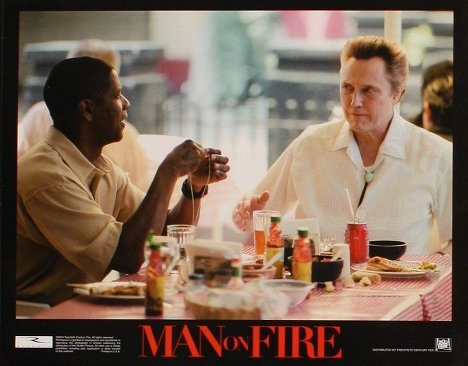 Denzel Washington, Christopher Walken - Człowiek w ogniu - Lobby karty
