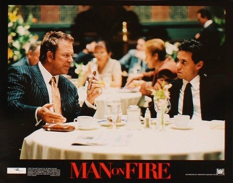 Mickey Rourke, Marc Anthony - Man on Fire - Cartes de lobby